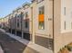 Modern townhome community with attached garages at 1018 Manor Way, Durham, NC 27701