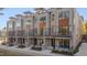Modern townhomes with multiple units and private balconies at 1018 Manor Way, Durham, NC 27701