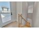 Modern staircase leading to upper level and rooftop access at 1018 Manor Way, Durham, NC 27701