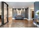 Beautiful entryway with hardwood floors, stylish decor, and paneled walls at 12044 Iredell, Chapel Hill, NC 27517