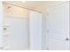Bathroom with shower and built-in shelving at 121 Barn Door Dr, Lillington, NC 27546