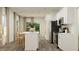 Modern kitchen with white island and stainless steel appliances at 149 Kidderminster Ct, Zebulon, NC 27597