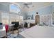 Spacious craft room with ample natural light and two work stations at 15508 Possum Track Rd, Raleigh, NC 27614