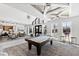 Game room with pool table and seating at 1626 Plover Cir, Fuquay Varina, NC 27526