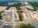 Aerial view of new construction with housing developments and community amenities at 1705 Clydner Dr, Cary, NC 27523