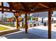 View of the pool and grilling area from the pavilion at 1705 Clydner Dr, Cary, NC 27523
