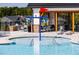 Fun sprayground for at the community pool at 1705 Clydner Dr, Cary, NC 27523