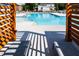 Enjoy the resort-style pool from this shaded lounge area at 1705 Clydner Dr, Cary, NC 27523