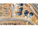 Aerial view of new homes in a residential development at 20 Windflower Ct, Clayton, NC 27520