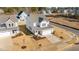Two-story house viewed from above, showcasing the home's curb appeal and neighborhood at 20 Windflower Ct, Clayton, NC 27520