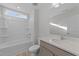 Clean bathroom with bathtub, toilet and vanity at 20 Windflower Ct, Clayton, NC 27520