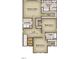 Second-floor layout of a two-story home featuring a loft, 3 bedrooms, and 2 baths at 20 Windflower Ct, Clayton, NC 27520