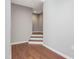 Basement with wooden flooring and neutral walls at 222 Kylemore Cir, Cary, NC 27513