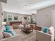 Virtually staged basement with a pool table and seating area at 222 Kylemore Cir, Cary, NC 27513