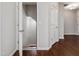 Open staircase leading to the lower level at 222 Kylemore Cir, Cary, NC 27513