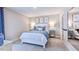 Light and airy bedroom with a ballet-themed mirror at 2613 Stonington Dr, Cary, NC 27523