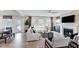 Spacious living room with fireplace and large windows at 2613 Stonington Dr, Cary, NC 27523
