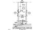 Plot plan showing lot dimensions and building location at 2613 Stonington Dr, Cary, NC 27523