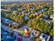 Aerial view of house and surrounding neighborhood at 3137 Groveshire Dr, Raleigh, NC 27616