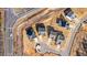Aerial view of homes and cul-de-sac community at 34 Windflower Ct, Clayton, NC 27520