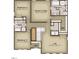 Upstairs plan includes 3 bedrooms, 2 baths, and a loft area at 34 Windflower Ct, Clayton, NC 27520