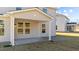 Covered patio with concrete flooring at 34 Windflower Ct, Clayton, NC 27520