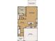 Two-story floor plan including kitchen, great room, and owner's suite at 36 Railcar Way, Clayton, NC 27520