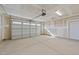 Attached garage with new concrete floor and door at 36 Railcar Way, Clayton, NC 27520