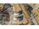 Aerial view of two homes in a residential neighborhood at 48 Railcar Way, Clayton, NC 27520