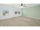 Bright bedroom with neutral walls and carpeted floor at 747 Creekway Dr, Fuquay Varina, NC 27526