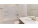 Clean bathroom with a bathtub, shower, and vanity at 76 Brooklynn Trl, Angier, NC 27501