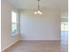 Simple dining room with hardwood floors and light walls at 86 Barn Door Dr, Lillington, NC 27546
