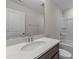 Clean bathroom with quartz vanity and shower at 86 Brooklynn Trl, Angier, NC 27501