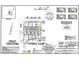 Detailed plot plan showing lot dimensions, building setbacks, and easement information at 8707 Wardle Ct, Wake Forest, NC 27587