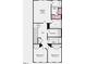Second level floor plan showcasing the owner's suite, loft, laundry, and two additional bedrooms with a full bath at 8712 Wardle Ct, Wake Forest, NC 27587