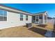 Private backyard with screened porch, fire pit, and shed at 8798 Kenridge Ln, Fuquay Varina, NC 27526