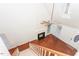 High-ceilinged living room with hardwood floors and fireplace at 1003 Pagoda Pl, Knightdale, NC 27545