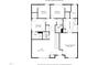 Second floor plan featuring bedrooms, bathrooms, laundry, and loft at 104 Warm Wood Ln, Apex, NC 27539