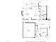 First floor plan showcasing kitchen, living room, dining area, garage and foyer at 104 Warm Wood Ln, Apex, NC 27539