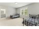 Bedroom with two twin beds and access to bathroom at 1135 Laurelwood Dr, Durham, NC 27705