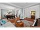Open-concept living area connects living, dining, and foyer, creating an inviting atmosphere at 200 Callandale Ln, Durham, NC 27703