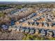 Aerial view of a residential neighborhood at 206 Maple Walk St, Durham, NC 27703