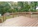 Wooden deck with railing, perfect for outdoor entertaining at 270 W Silverado Ct, Kenly, NC 27542
