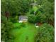 House and backyard with lush green trees at 310 Edward Lane, Louisburg, NC 27549