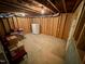 Unfinished basement with ample storage space at 4034 S Mcdowell, Pittsboro, NC 27312