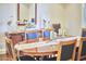 Formal dining room with an oval table and hardwood floors at 4034 S Mcdowell, Pittsboro, NC 27312
