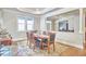 Elegant dining room features a large table and access to other rooms at 4034 S Mcdowell, Pittsboro, NC 27312