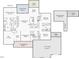 One-story house floor plan featuring 3 bedrooms, 2 baths, large living room, kitchen, and 3-car garage at 4034 S Mcdowell, Pittsboro, NC 27312