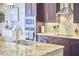 Kitchen island with double sink and granite countertop at 4034 S Mcdowell, Pittsboro, NC 27312