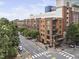 Aerial view of Palladium building, showcasing its location and urban surroundings at 444 S Blount St # 316, Raleigh, NC 27601